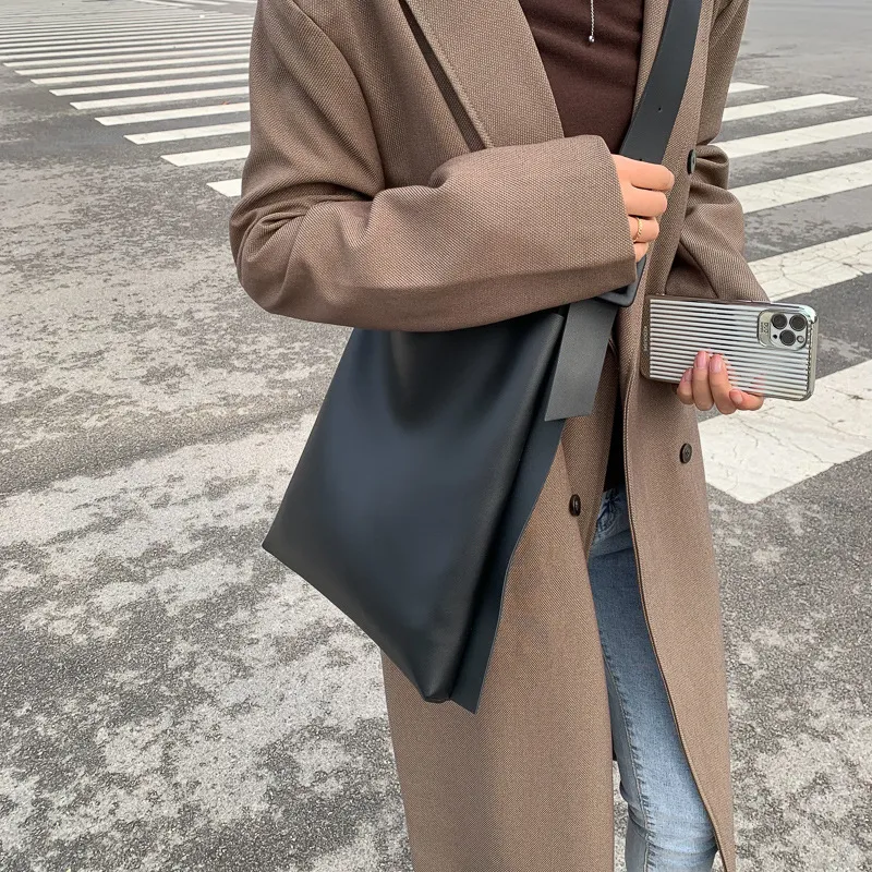JANE KLAIN Synthetic Leather Shoulder Bag Crossbody Bag Regular Women's Brown/Ecru/Khaki/Black-13