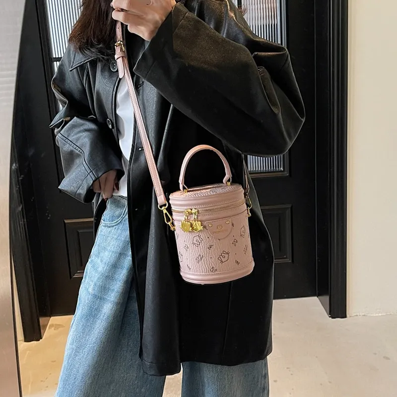 JANE KLAIN Synthetic Leather Handbag Crossbody Bag Regular Women's Pink/Brown/Black/Khaki-1