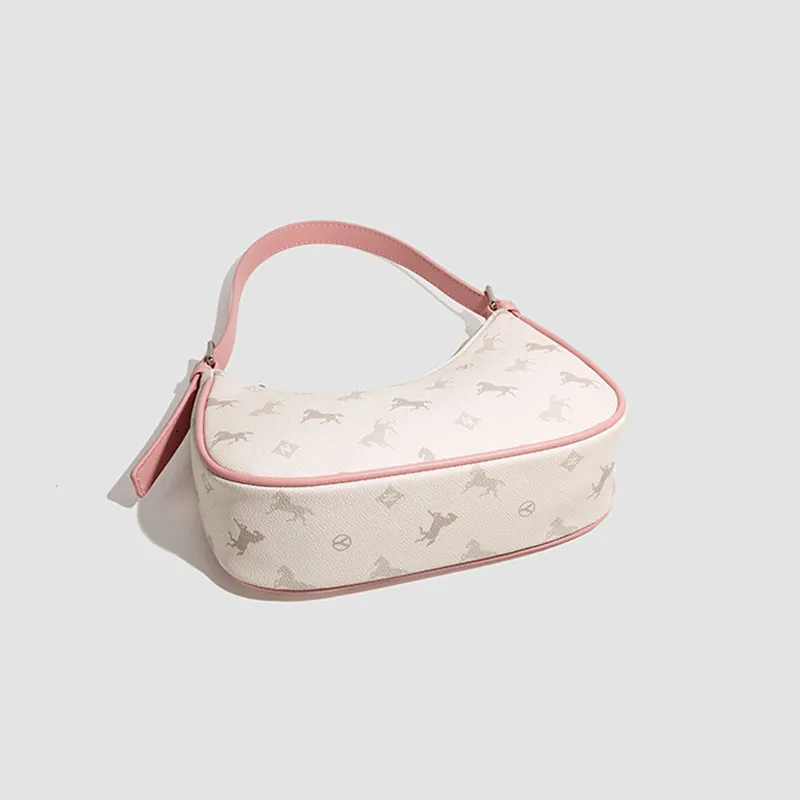 JANE KLAIN Synthetic Leather Shoulder Bag Regular Women's Lake Blue/Peach Pink/Mocha-8
