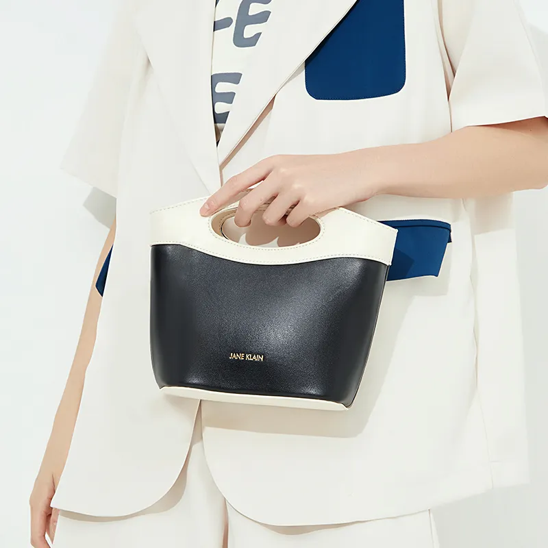 JANE KLAIN Synthetic Leather Shoulder Bag, Crossbody Bag, Handbag Regular Women's White/Brown/Black-11