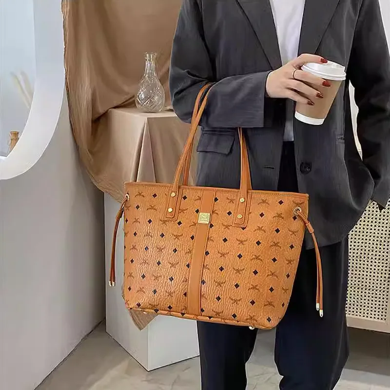 JANE KLAIN Synthetic Leather Tote Handbag Shoulder Bag Tubas Women's Caramel/Milk White/Pink/Black-7