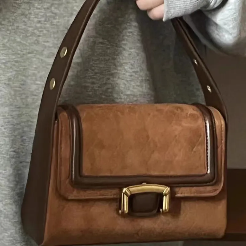 JANE KLAIN Synthetic Leather Shoulder Bag Regular Women's Dark Khaki-2