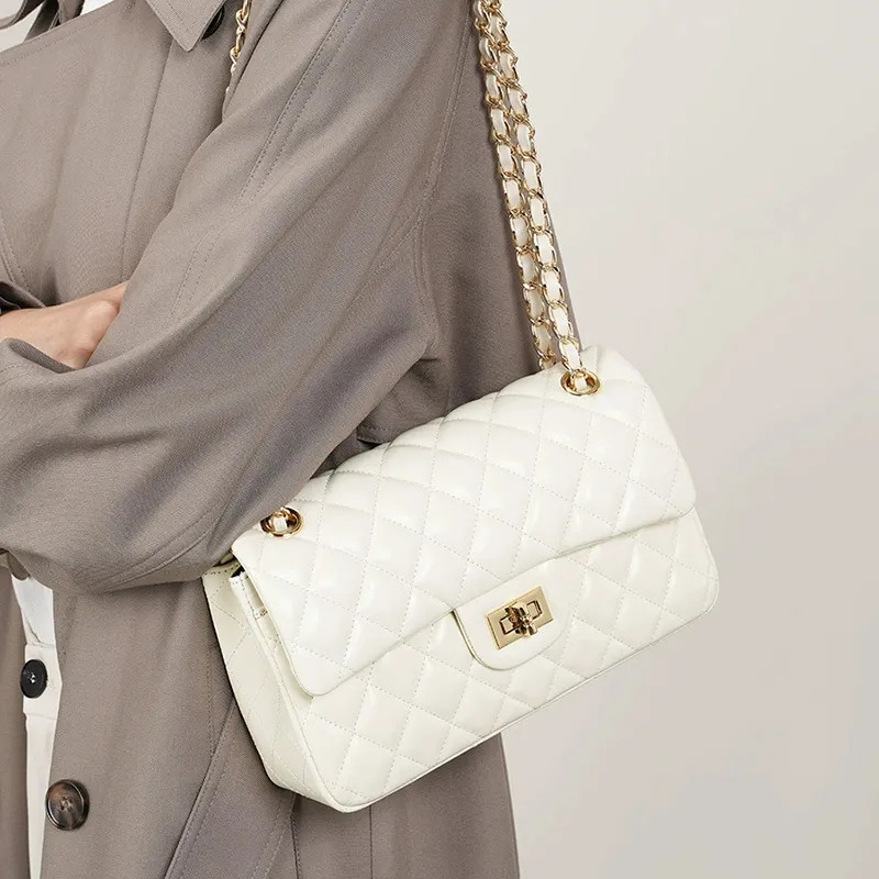 JANE KLAIN Synthetic Leather Crossbody Bag Regular Women's White-15