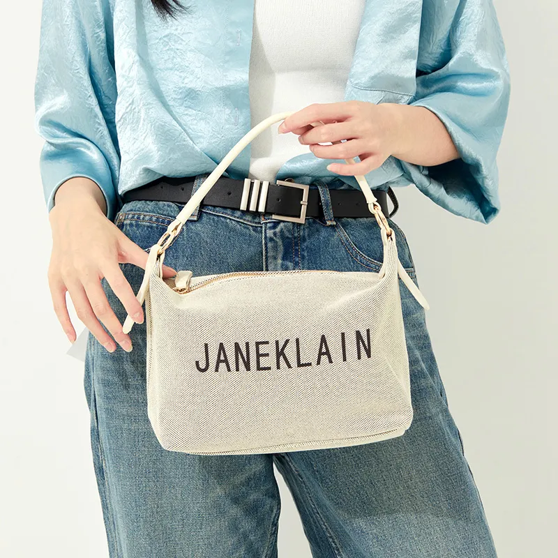 JANE KLAIN PU Handbag Regular Women's White/Black-6