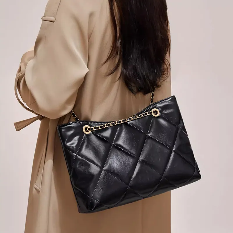 JANE KLAIN Synthetic Leather Crossbody Bag, Shoulder Bag Large Size Women's Black/White-3