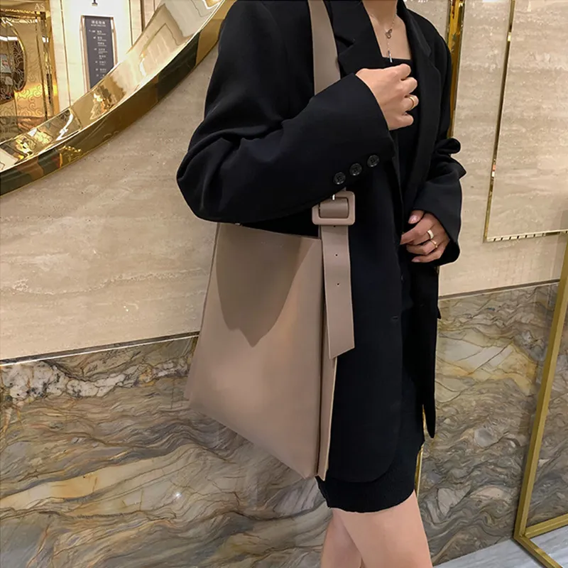JANE KLAIN Synthetic Leather Shoulder Bag Crossbody Bag Regular Women's Brown/Ecru/Khaki/Black-6