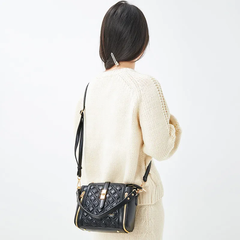 JANE KLAIN Synthetic Leather Shoulder Bag, Crossbody Bag, Handbag Regular Women's Black/White-1