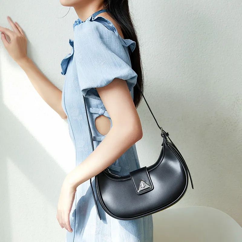 JANE KLAIN PU Cortex Shoulder Bag Women's Black/White-4