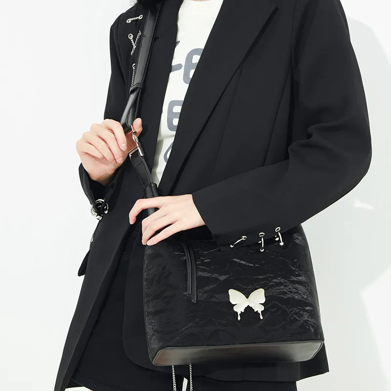 JANE KLAIN Synthetic Leather Shoulder Bag, Crossbody Bag, Handbag Regular Women's White/Black/Brown-15