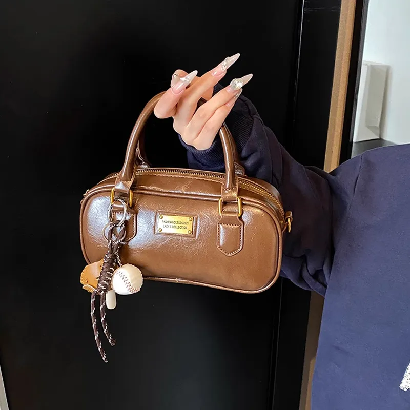 JANE KLAIN Synthetic Leather Crossbody Handbags Regular Women's Black/Coffee-18