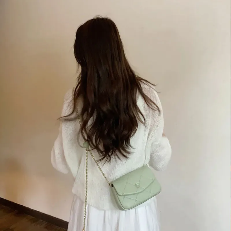 JANE KLAIN Synthetic Leather Crossbody Bag Regular Women's White/Pink/Green-11
