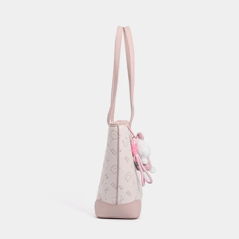 JANE KLAIN Synthetic Leather Tote Bag, Shopping Bag, Shoulder Bag Regular Women's Cherry Blossom Pink-7