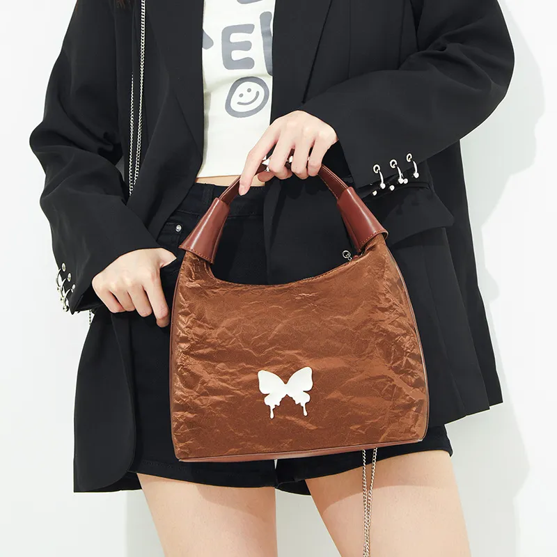 JANE KLAIN Synthetic Leather Shoulder Bag, Crossbody Bag, Handbag Regular Women's White/Black/Brown-10