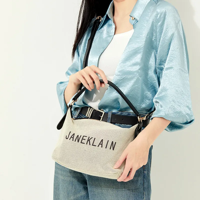 JANE KLAIN PU Handbag Regular Women's White/Black-41