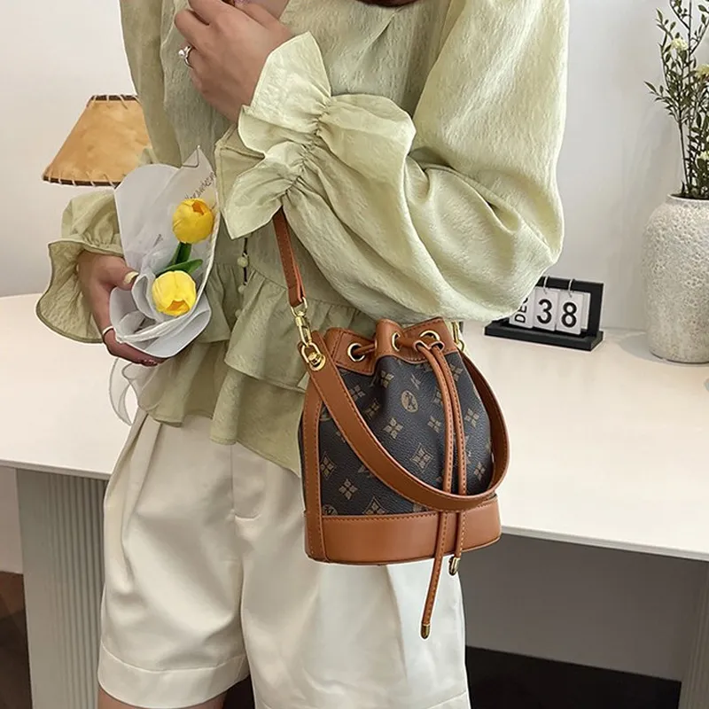 JANE KLAIN Synthetic Leather Handbag Crossbody Bag Regular Women's Brown & Ecru/Brown & Coffee/Black & Khaki-6