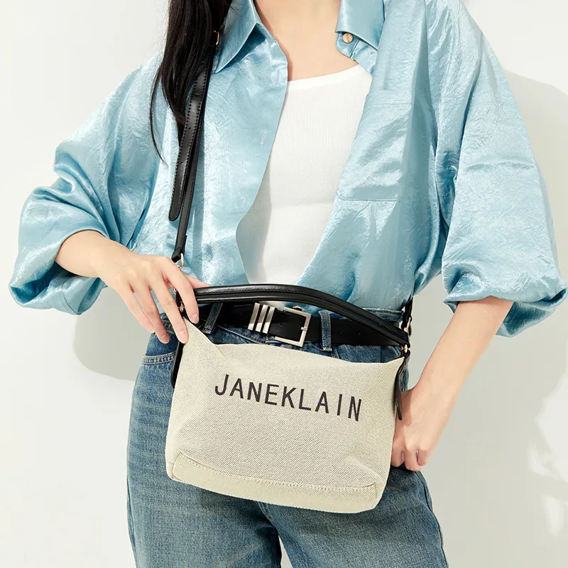 JANE KLAIN PU Handbag Regular Women's White/Black-39