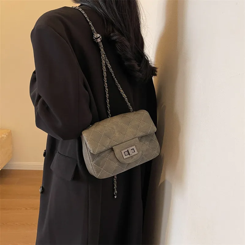 JANE KLAIN PU Shoulder Bag Crossbody Bag Small Square Bag Regular Women's Black/White/Blue-4