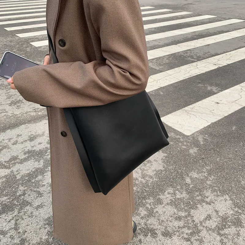 JANE KLAIN Synthetic Leather Shoulder Bag Crossbody Bag Regular Women's Brown/Ecru/Khaki/Black-12