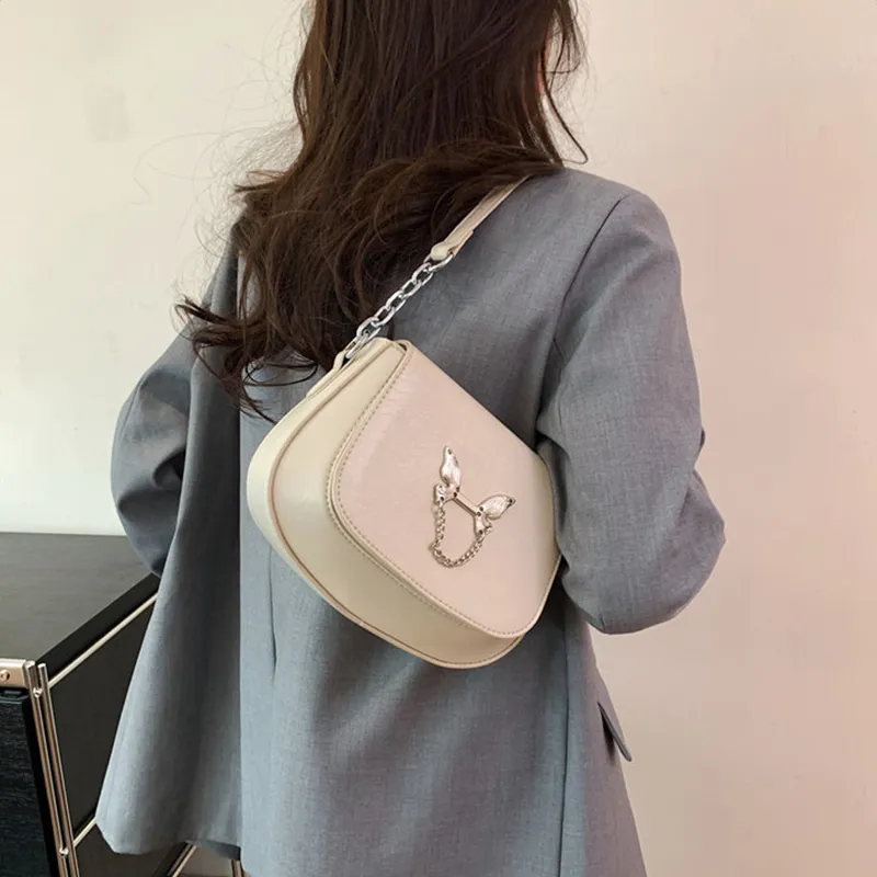 JANE KLAIN Synthetic Leather Handbag Regular Unisex White/Black-2