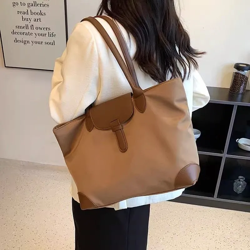 JANE KLAIN Synthetic Leather Patchwork Fabric Tote Bag Shoulder Bag Regular Women's Multicolor-2