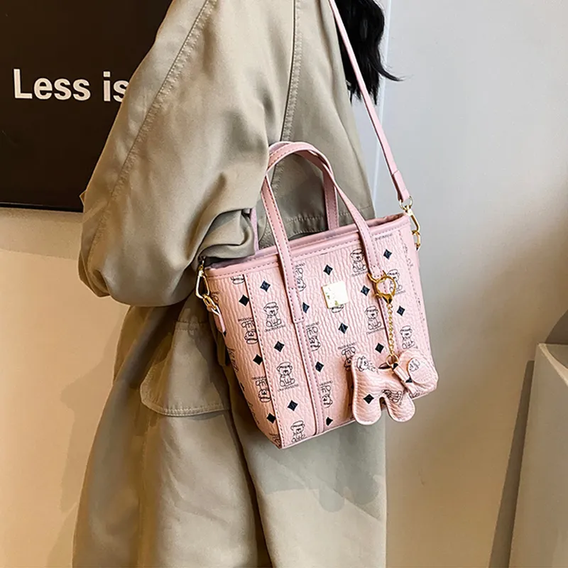 JANE KLAIN Synthetic Leather Crossbody Bag, Shoulder Bag Tubas Women's Brown/Black/Pink/White-33