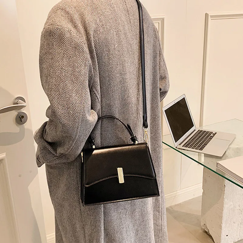 JANE KLAIN Synthetic Leather Handbags Shoulder Bag Crossbody Bag Small Size Women's Black/Coffee-2