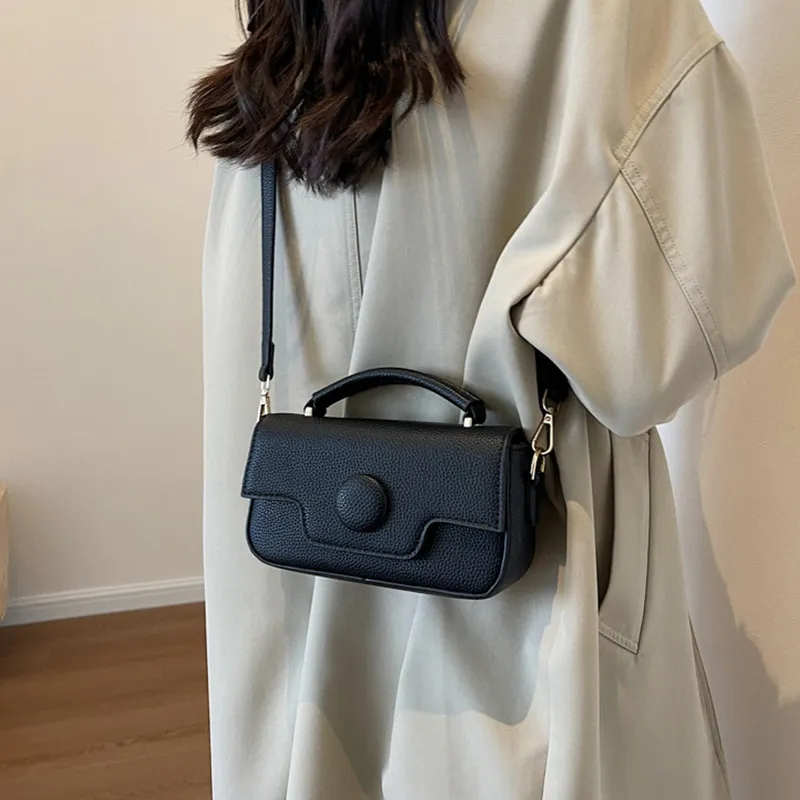 JANE KLAIN PU Shoulder Bag, Crossbody Bag, Handbag Small Size Women's Black/Ecru/Coffee-4