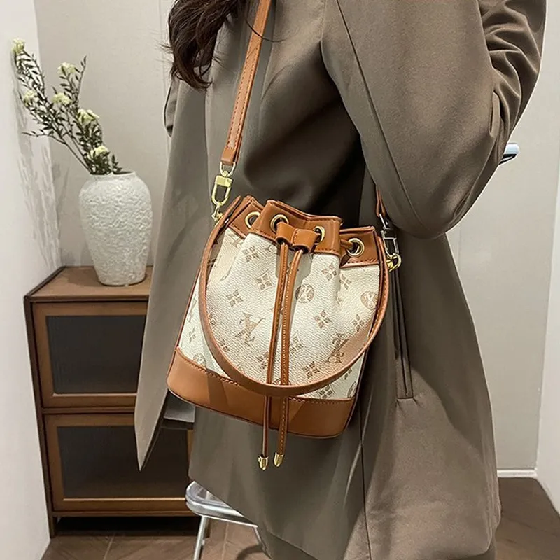 JANE KLAIN Synthetic Leather Handbag Crossbody Bag Regular Women's Brown & Ecru/Brown & Coffee/Black & Khaki-2