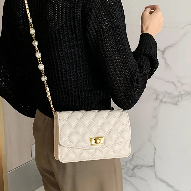 JANE KLAIN PU Shoulder Bag Crossbody Bag Regular Unisex Black/White-7
