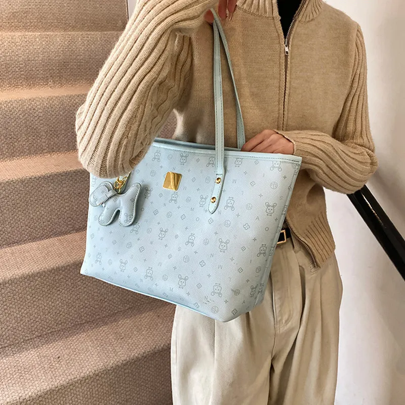 JANE KLAIN Synthetic Leather, Textile Mosaic Tote Bag, Shopping Bag, Shoulder Bag Regular Women's Ecru/Pink/Blue-17