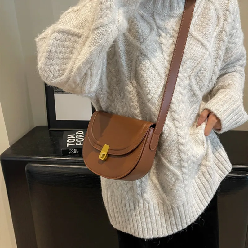 JANE KLAIN Synthetic Leather Small Square Bag, Crossbody Bag, Shoulder Bag Regular Unisex Black/White/Red/Coffee-16