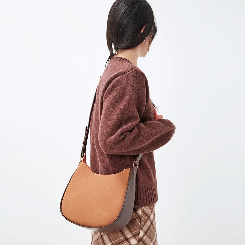 JANE KLAIN Synthetic Leather Shoulder Bag Crossbody Bag Regular Women's Green/Brown/Blue-7