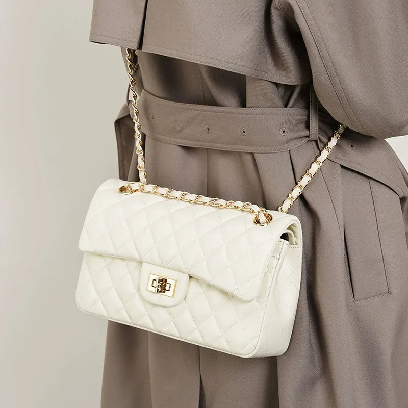 JANE KLAIN Synthetic Leather Crossbody Bag Regular Women's White-14