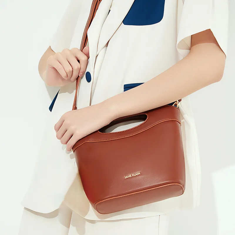 JANE KLAIN Synthetic Leather Shoulder Bag, Crossbody Bag, Handbag Regular Women's White/Brown/Black-3
