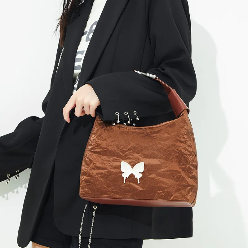 JANE KLAIN Synthetic Leather Shoulder Bag, Crossbody Bag, Handbag Regular Women's White/Black/Brown-9