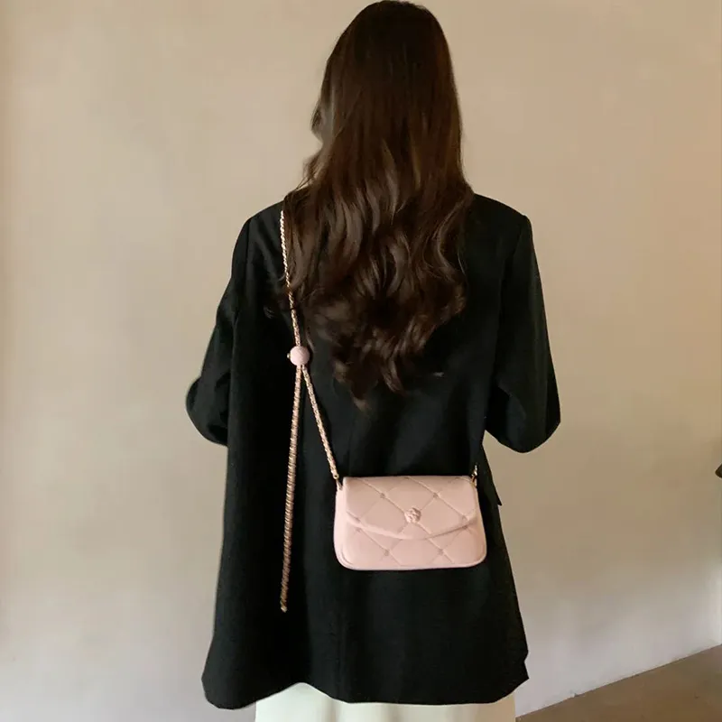 JANE KLAIN Synthetic Leather Crossbody Bag Regular Women's White/Pink/Green-4