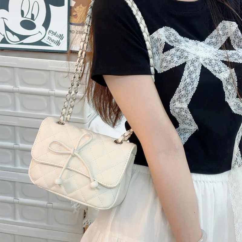 JANE KLAIN Synthetic Leather Crossbody Bag Regular Women's White/Pink-3