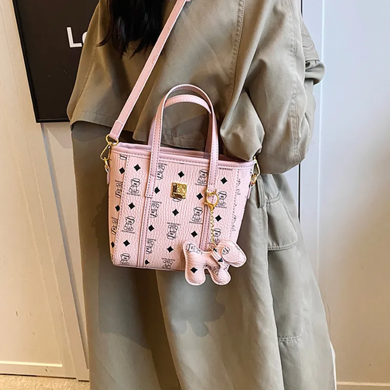 JANE KLAIN Synthetic Leather Crossbody Bag, Shoulder Bag Tubas Women's Brown/Black/Pink/White-35