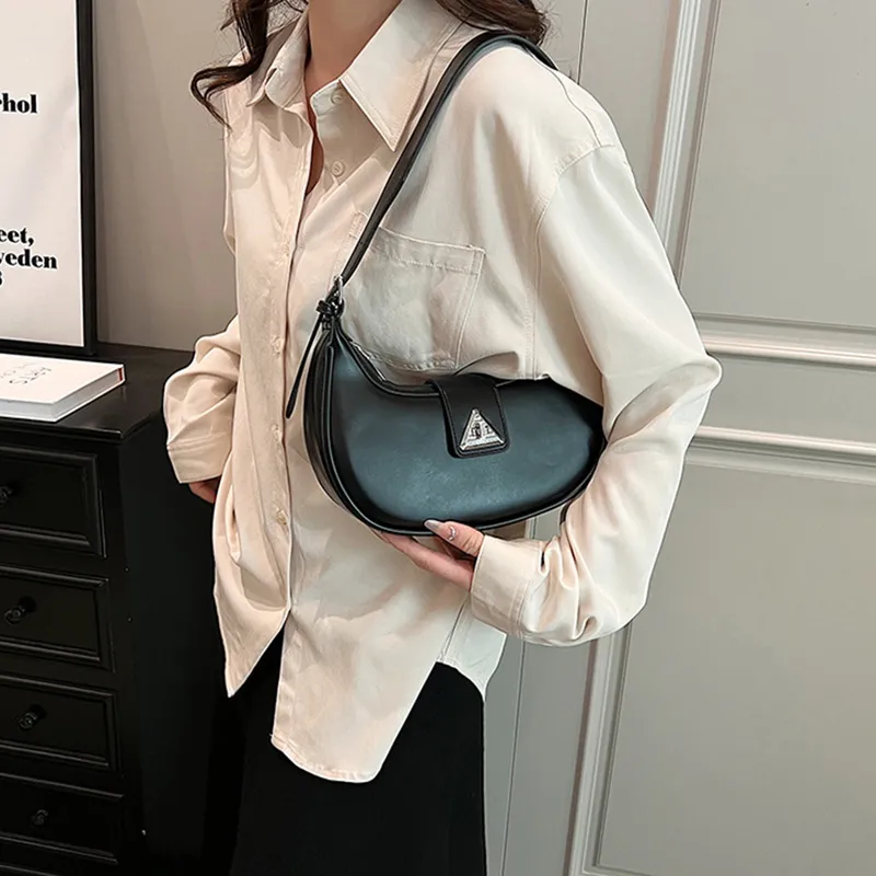 JANE KLAIN PU Cortex Shoulder Bag Women's Black/White-3