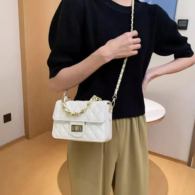JANE KLAIN Synthetic Leather Shoulder Bag, Crossbody Bag Regular Women's Black/White-9