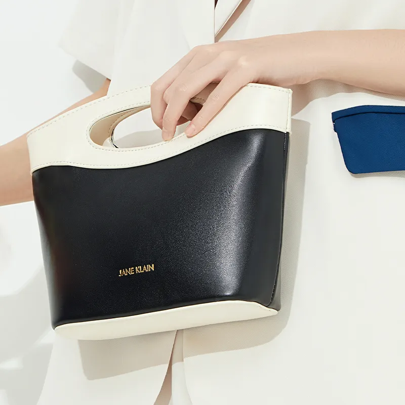 JANE KLAIN Synthetic Leather Shoulder Bag, Crossbody Bag, Handbag Regular Women's White/Brown/Black-12