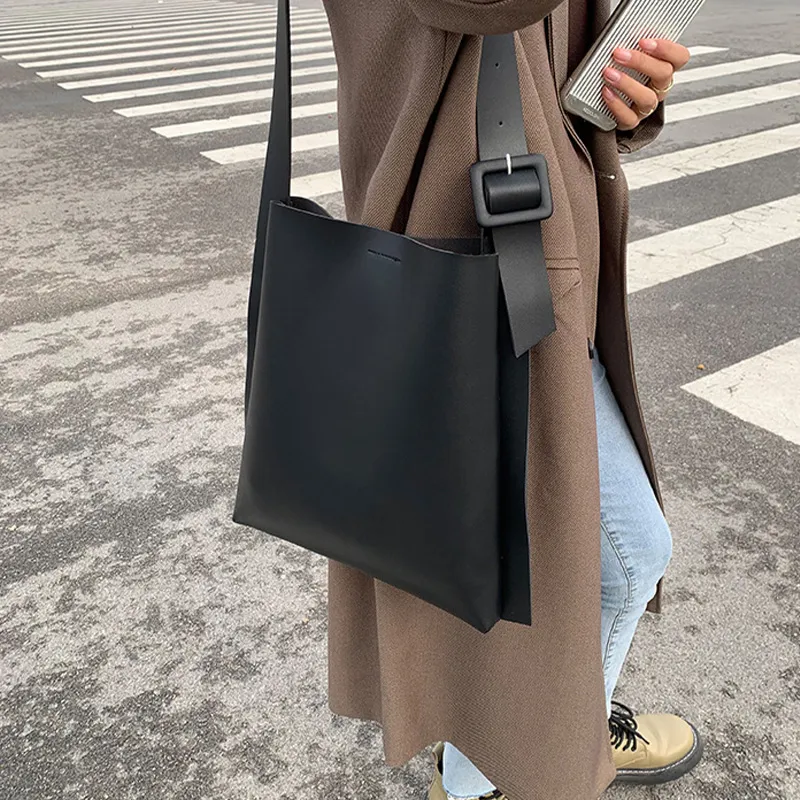 JANE KLAIN Synthetic Leather Shoulder Bag Crossbody Bag Regular Women's Brown/Ecru/Khaki/Black-11