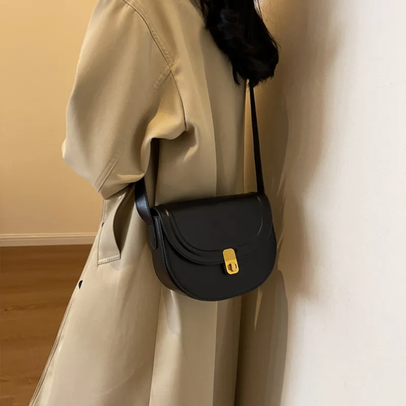 JANE KLAIN Synthetic Leather Small Square Bag, Crossbody Bag, Shoulder Bag Regular Unisex Black/White/Red/Coffee-1