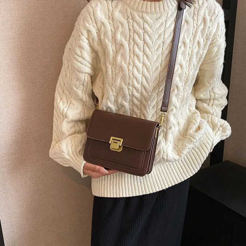 JANE KLAIN PU Tofu Bag Crossbody Bag Regular Women's Black/Coffee/Brown-9