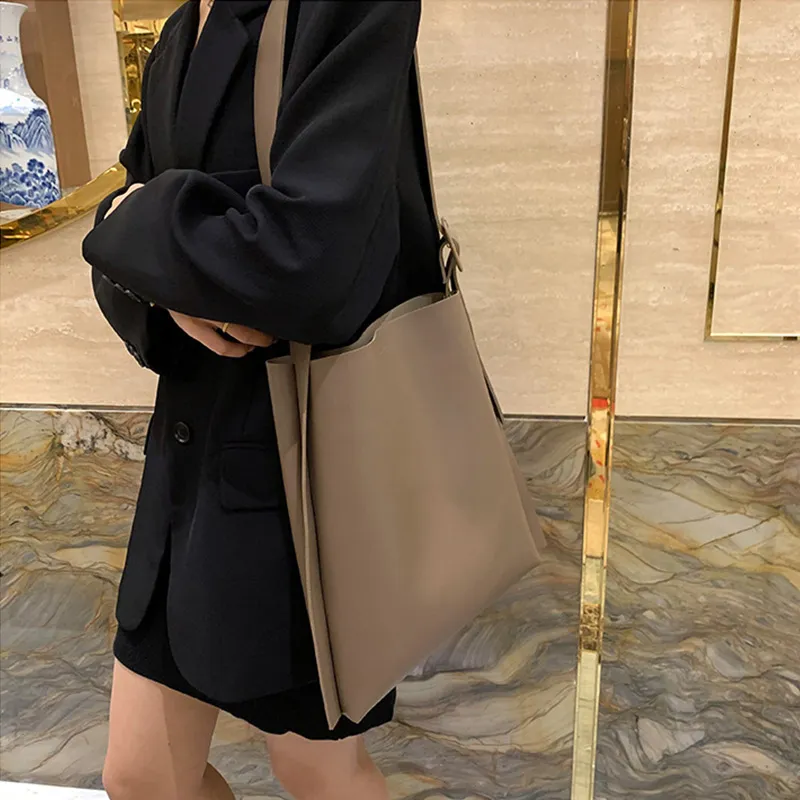 JANE KLAIN Synthetic Leather Shoulder Bag Crossbody Bag Regular Women's Brown/Ecru/Khaki/Black-8