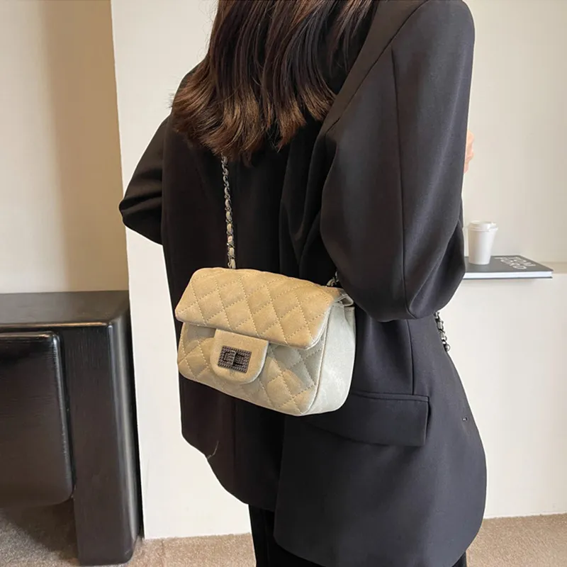 JANE KLAIN PU Shoulder Bag Crossbody Bag Small Square Bag Regular Women's Black/White/Blue-8