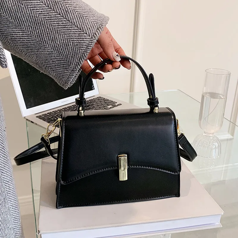 JANE KLAIN Synthetic Leather Handbags Shoulder Bag Crossbody Bag Small Size Women's Black/Coffee-5