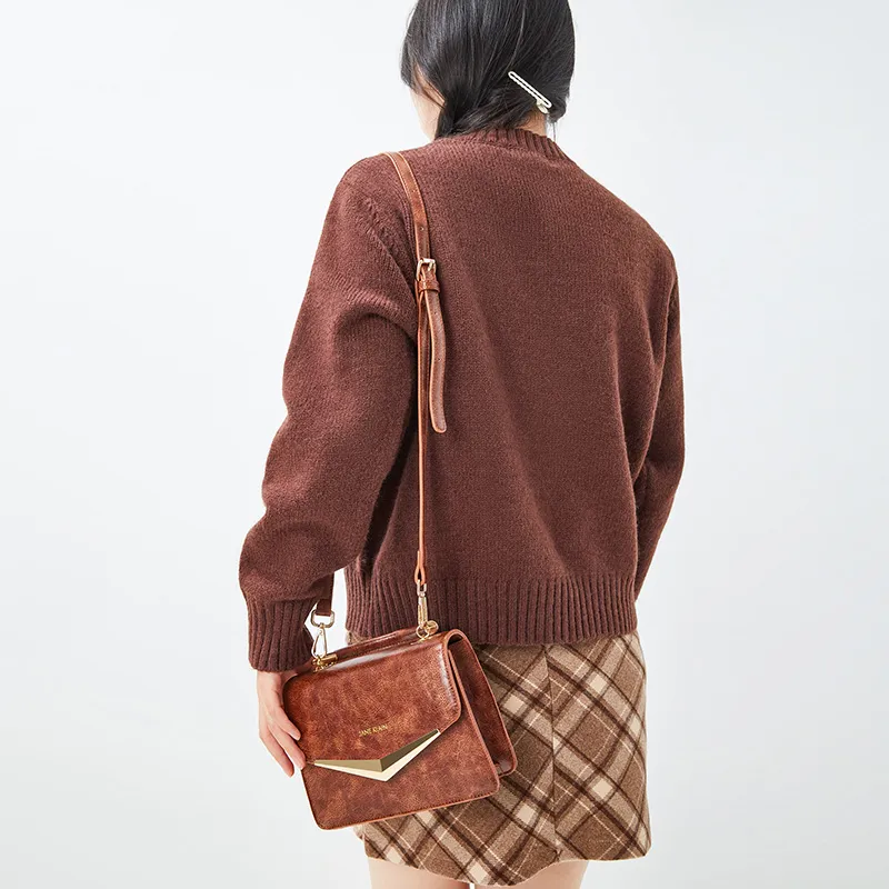 JANE KLAIN Synthetic Leather Shoulder Bag, Crossbody Bag, Handbag Regular Women's Black/Coffee/Brown-7