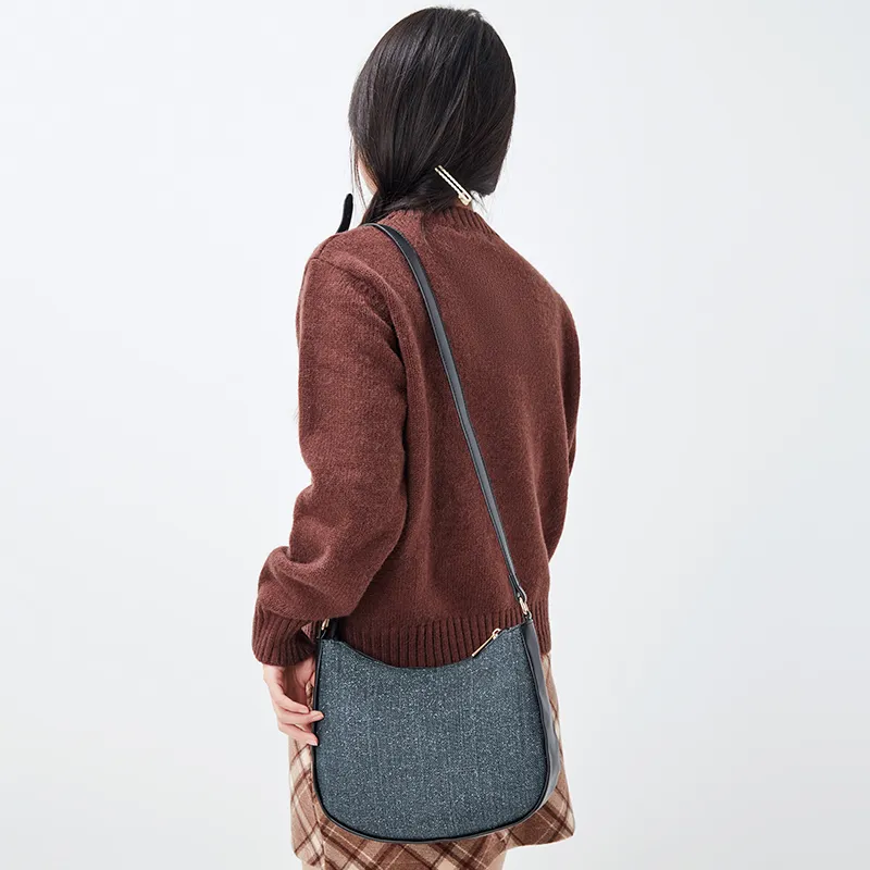 JANE KLAIN Synthetic Leather Shoulder Bag Crossbody Bag Regular Women's Green/Brown/Blue-10