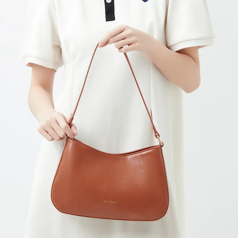 JANE KLAIN Synthetic Leather Shoulder Bag Crossbody Bag Regular Women's Brown/Black/Coffee-1